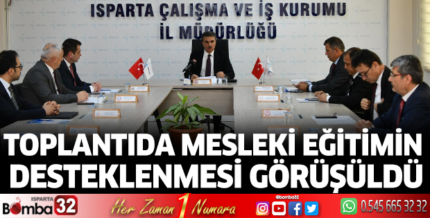 Mesleki eğitimin desteklenmesi görüşüldü