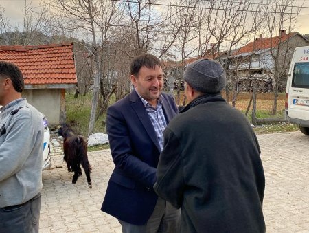 Osman Zabun Sütçüler'de köyleri tek tek gezdi
