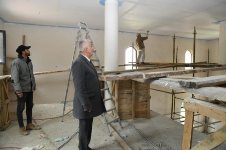 Millet Bahçesi camisindeki çalışmalarda sona gelindi