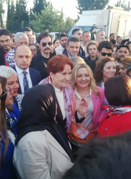 İyi Parti Lideri Akşener, Cesur’u yanından ayırmadı