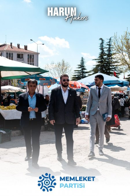 Memleket Partisi milletvekili adayı Harun Hakeri Yalvaç'ta 