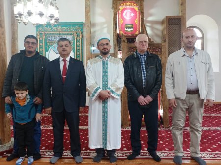 Çocuklarla bayramlaştılar