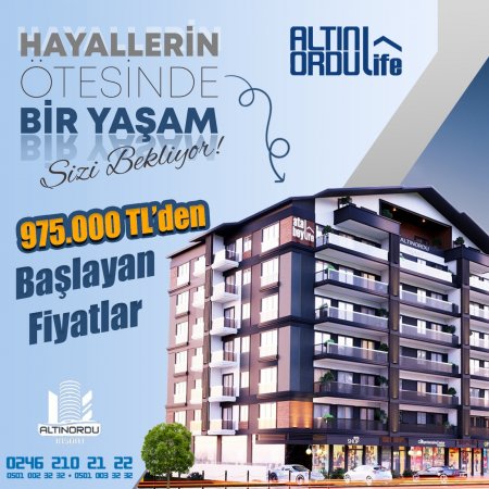 ALTINORDU KONUTLARI’NDA SON DAİRELER SİZİ BEKLİYOR