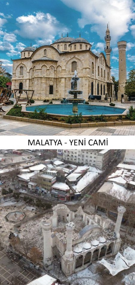 Depremde zarar gören tarihi yapılar sergilendi