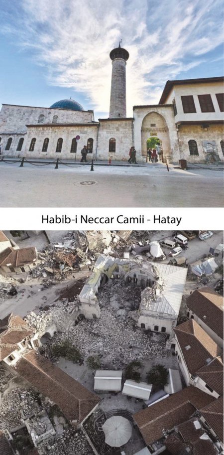 Depremde zarar gören tarihi yapılar sergilendi