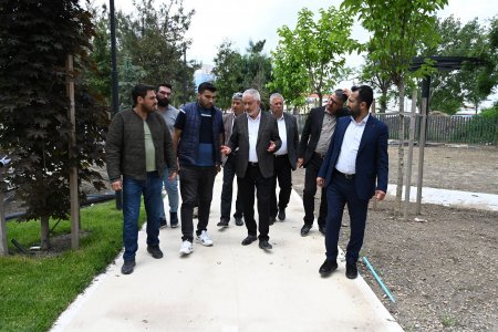 Millet Bahçesinde çalışmalar hızla hızla sürüyor