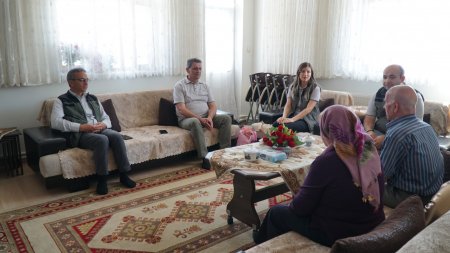 Şehit ve gazi yakınları ziyaret edildi