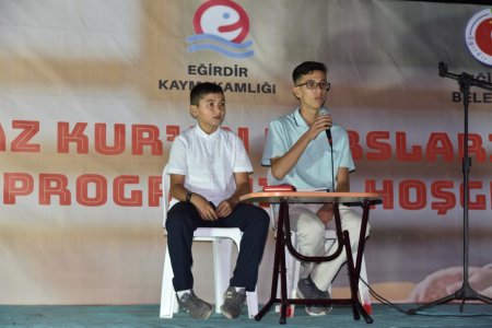Eğirdir'de Yaz Kur'an Kursu kapanış programı düzenlendi