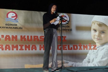 Eğirdir'de Yaz Kur'an Kursu kapanış programı düzenlendi