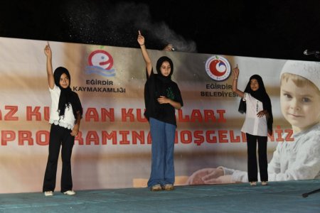 Eğirdir'de Yaz Kur'an Kursu kapanış programı düzenlendi