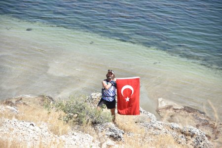 Eğirdir Gölü kıyısında 150 Km'lik zafer yolculuğu