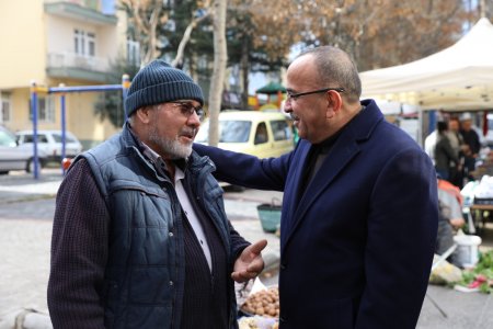 Başkan Adayı Tural Karaağaç Pazarında