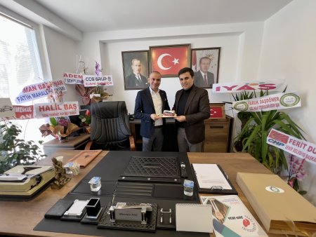 Özel Halk Otobüsleri Kooperatifi’nden Başkan Baş’a ziyaret