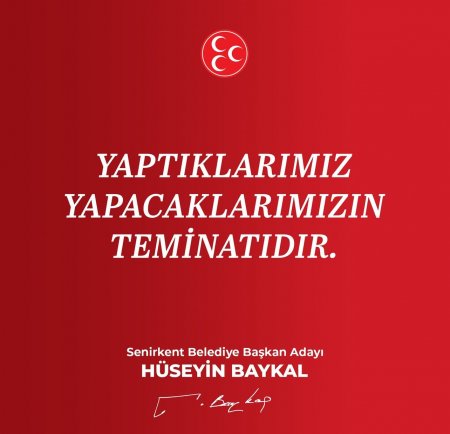 Yaşamımdaki tek sevdam Senirkent’i sevmek ve hizmet etmek olmuştur