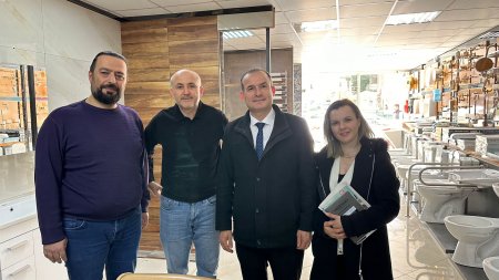 Bağımsız aday Mustafa Dokur Yeni Sanayi Sitesi esnafları ile buluştu