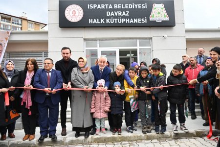 Davraz Mahallesi Halk Kütüphanesi açıldı