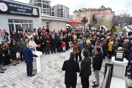 Davraz Mahallesi Halk Kütüphanesi açıldı