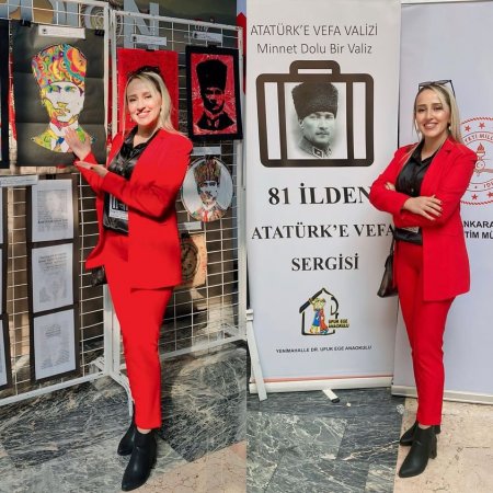 Atatürk’e Vefa Valizi sergisine katıldılar
