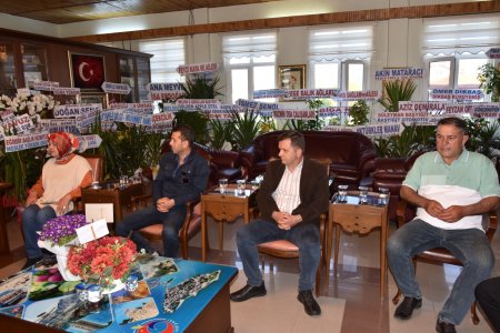 CHP Heyeti Başkan Mustafa Özer’i ziyaret etti