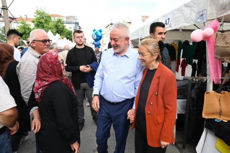 Başdeğirmen festivalin son günüde stantları gezdi