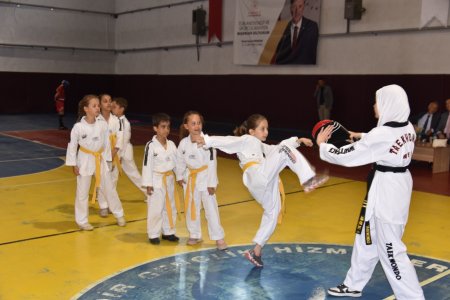 Eğirdir’de Taekwondoda kuşak terfi heyecanı