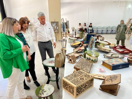 Dekoratif el sanatları sergisi, vatandaşın beğenisine sunuldu