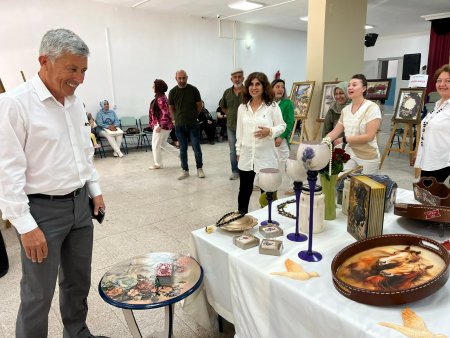 Dekoratif el sanatları sergisi, vatandaşın beğenisine sunuldu