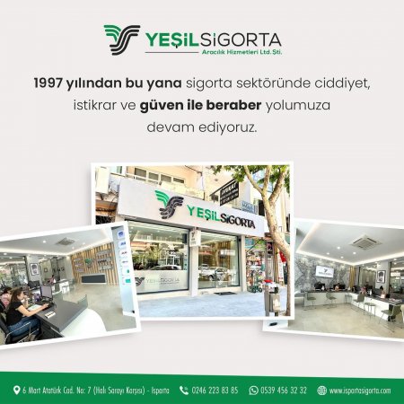 Yeşil Sigorta: 1997’den bu yana güven ve istikrarın adresi 
