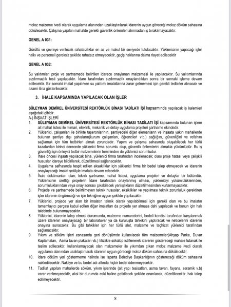 Senato odası ayağına rektör odası tadilatı