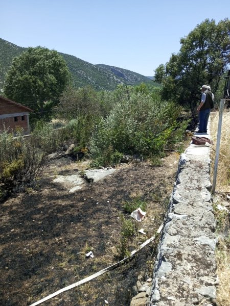 Isparta’da korkutan yangın