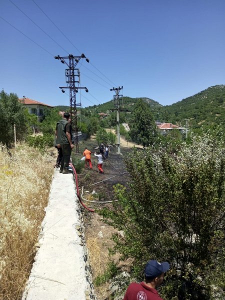 Isparta’da korkutan yangın