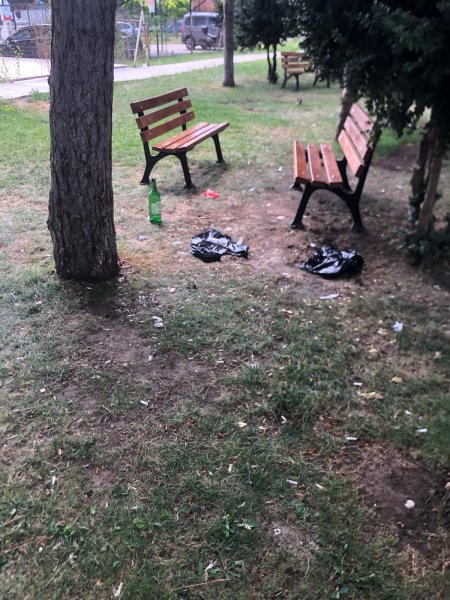 Basın Parkında çirkin görüntüler 