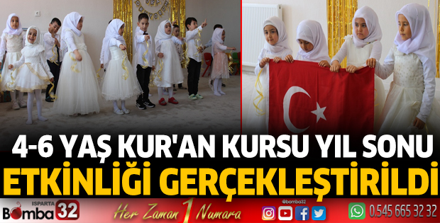  4-6 yaş Kur’an kursu yıl sonu etkinliği gerçekleştirildi