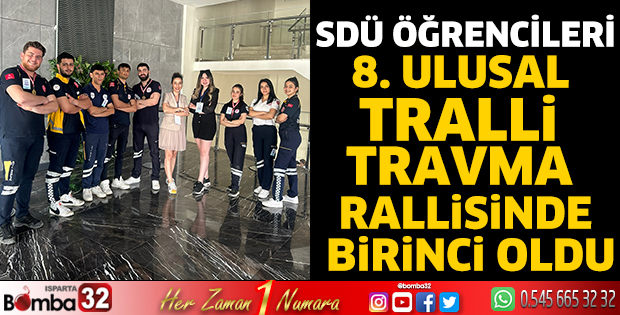  8. Ulusal Tralli Travma Rallisi’nde birinci oldular