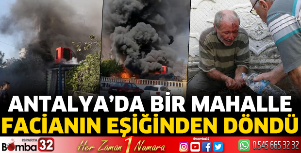  Bir mahalle facianın eşiğinden döndü