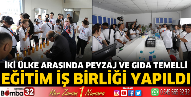  İki ülke arasında peyzaj ve gıda temelli eğitim iş birliği yapıldı
