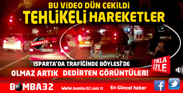  ISPARTA TRAFİĞİNDE GÖRMEK İSTEMEDİĞİMİZ GÖRÜNTÜLER İŞTE O VİDEO 