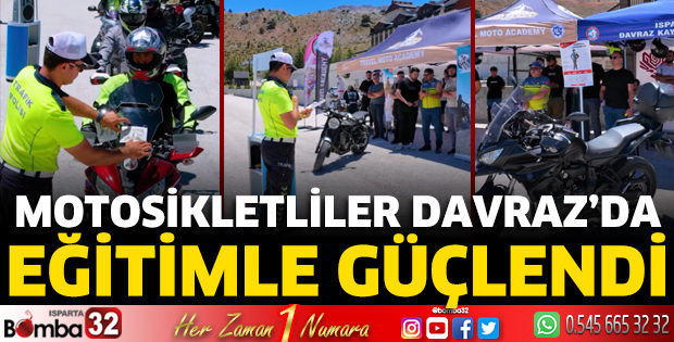  Isparta’da motosiklet sürücüleri bilgilendirildi