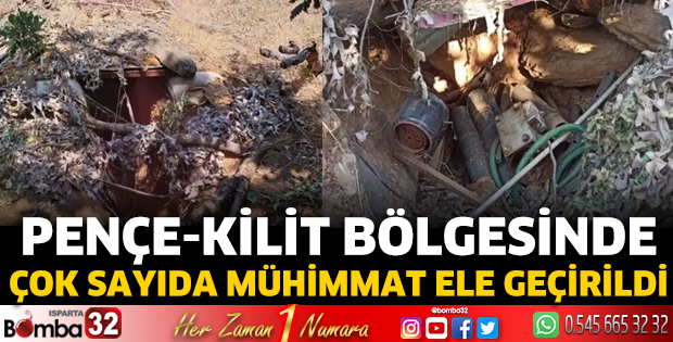  Pençe-Kilit bölgesinde çok sayıda mühimmat ele geçirildi