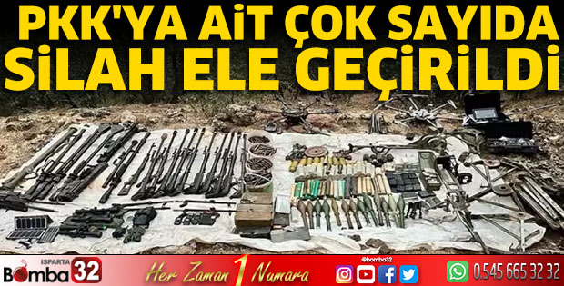  PKK'ya ait çok sayıda silah ele geçirildi