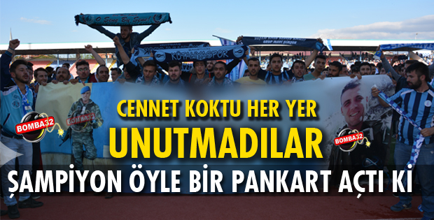  ŞAMPİYON DAN  PANKART