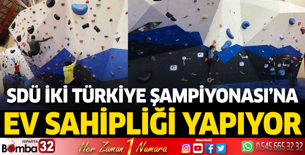 SDÜ iki Türkiye Şampiyonası'na ev sahipliği yapıyor
