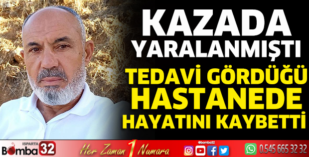  Tedavi gördüğü hastanede hayatını kaybetti 