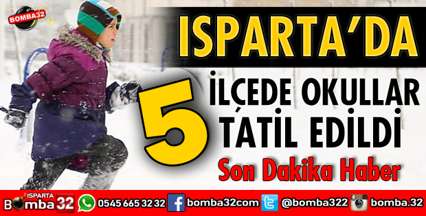 07 OCAK SALI GÜNÜ OKULLARIN TATİL OLDUĞU İLÇELER