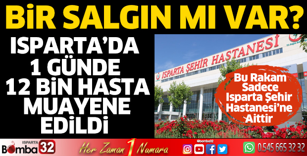 1 günde 12 bin hasta kabulü yapıldı