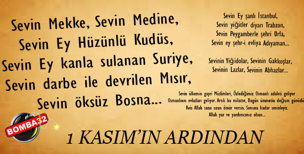 1 KASIM’IN ARDINDAN