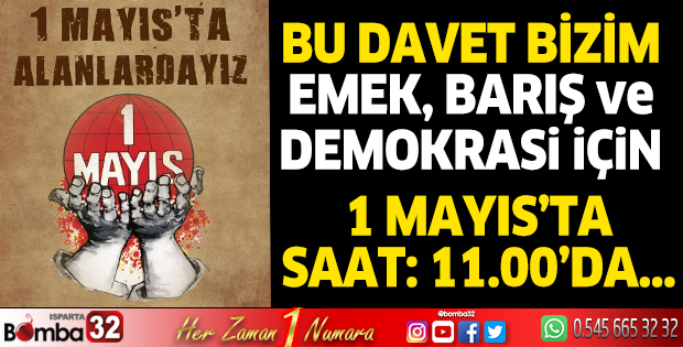 1 Mayıs'a davet