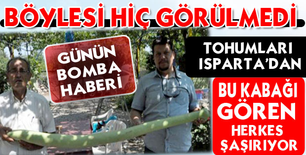 1 Metre 75 Santim Uzunluğundaki Kabak Şaşırttı
