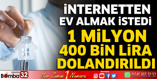 1 Milyon 400 bin lira dolandırıldı