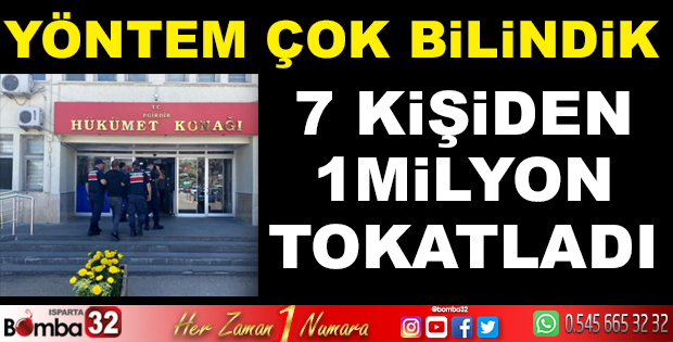 1 MİLYON TL DOLANDIRDI